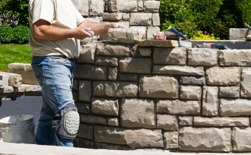 Our team working on Masonry Service projects in Guilford, CT