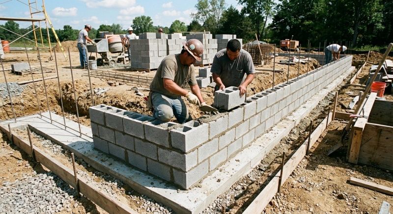 Block Foundation Installation in Guilford, CT