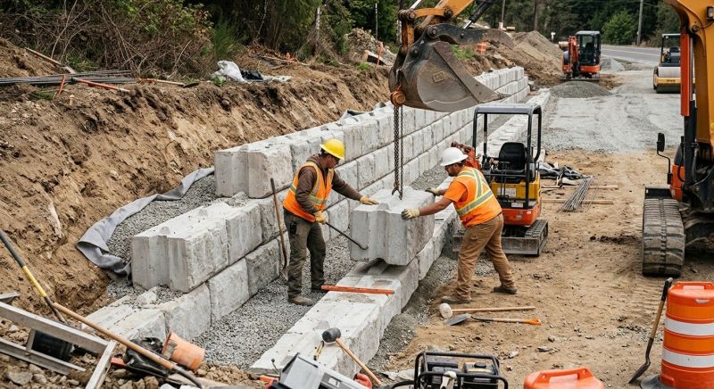 Block Wall Installation in Madison, CT