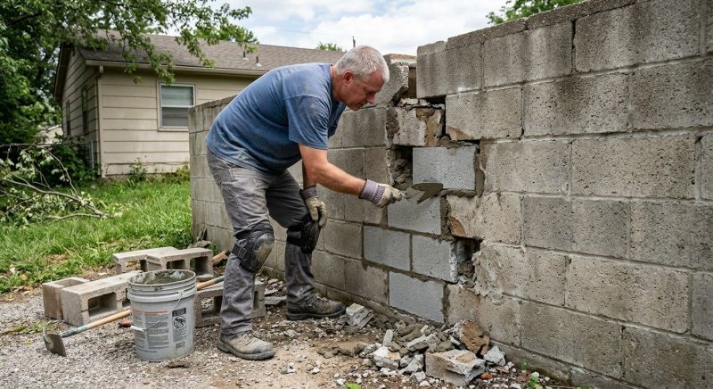 Block Wall Repair in Berlin, CT