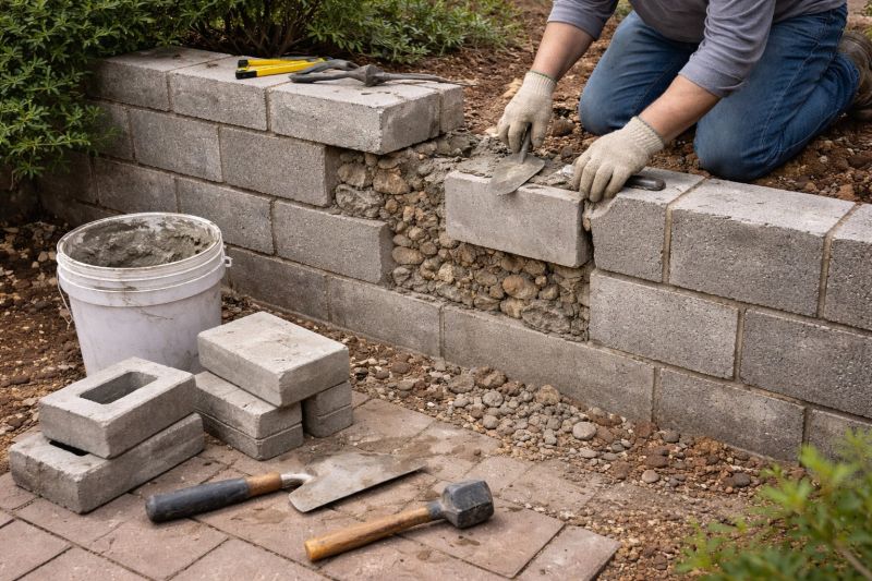 Block Wall Repair in Bethany, CT