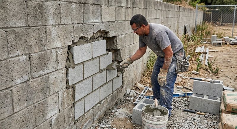 Block Wall Repair in Clinton, CT