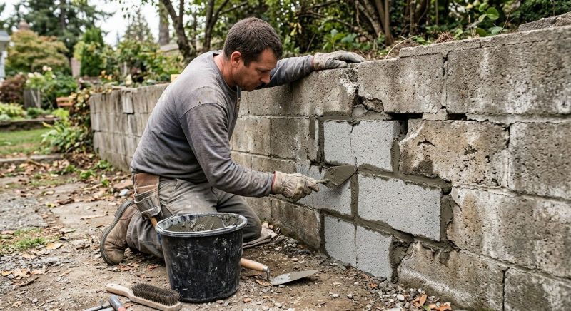 Block Wall Repair in Orange, CT