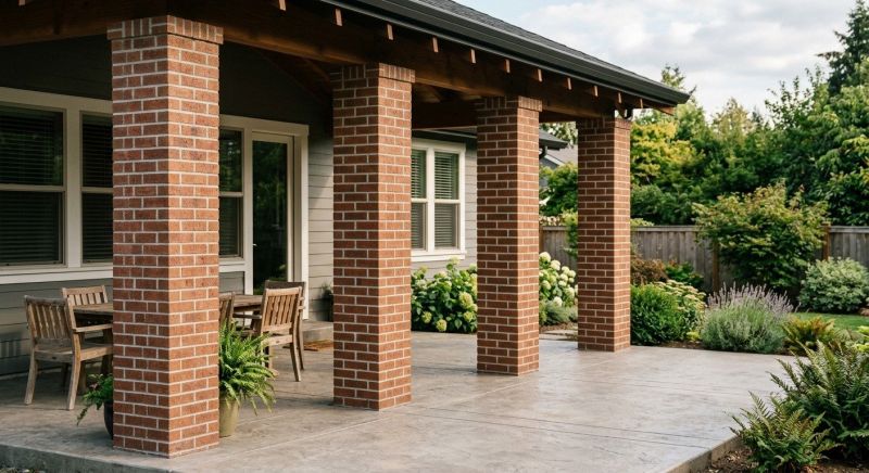 Brick Columns Installation in Guilford, CT
