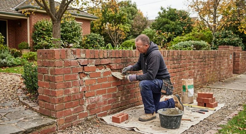 Brick Fence Repair in Guilford, CT