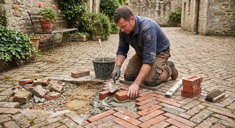 Brick Flatwork Repair in Killingworth, CT