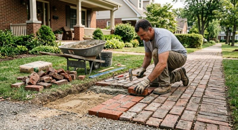 Brick Flatwork Repair in Milford, CT