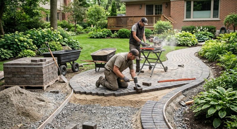 Brick Hardscape Installation in Haddam, CT