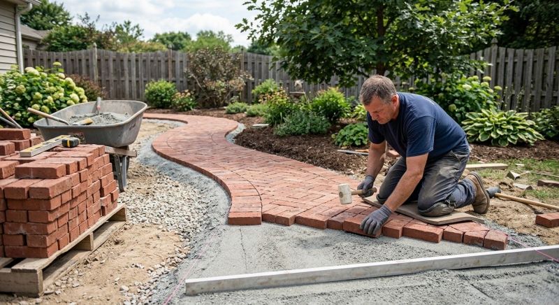 Brick Hardscape Installation in Meriden, CT