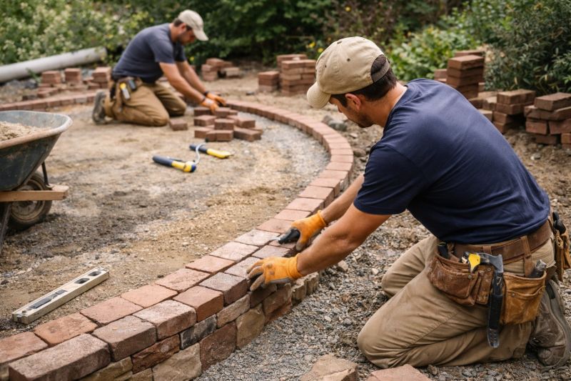 Brick Hardscape Installation in Southold, NY