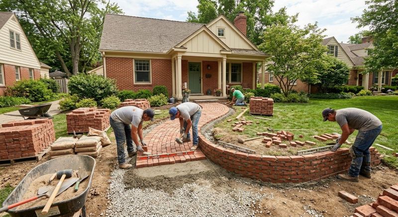 Brick Hardscaping Installation in Middletown, CT
