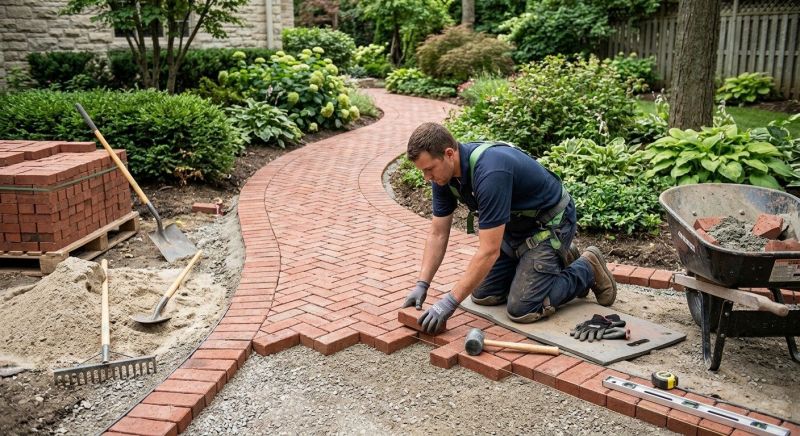 Brick Hardscaping Installation in Southington, CT