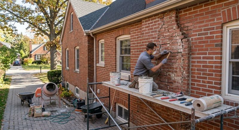 Brick Masonry Restoration in Guilford, CT