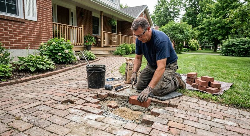 Brick Pathway Repair in Guilford, CT