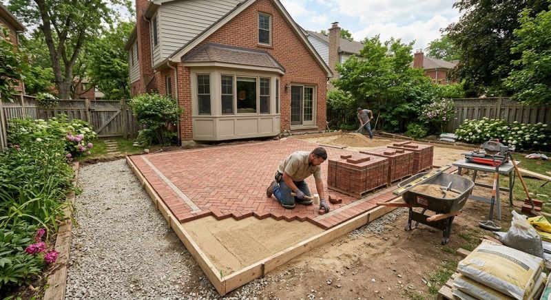Brick Patio Installation in Guilford, CT