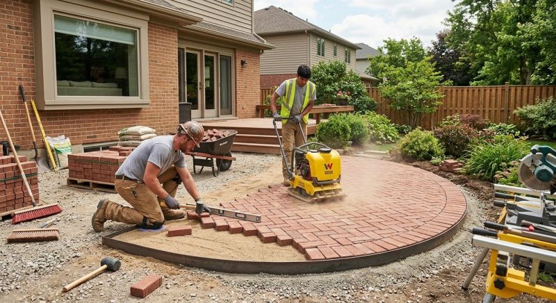 Brick Patio Installation in Guilford, CT