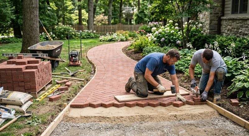 Brick Paving Installation in Hamden, CT