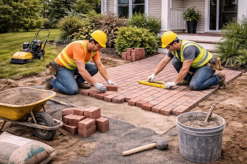 Brick Paving Installation in Shelton, CT