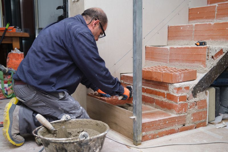 Brick Stairs Installation in Guilford, CT