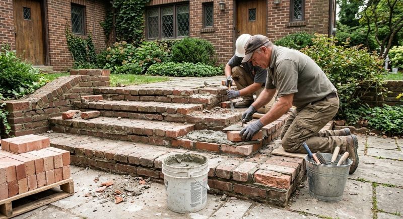 Brick Stairs Repair in Guilford, CT