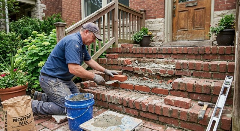 Brick Steps Repair in Guilford, CT
