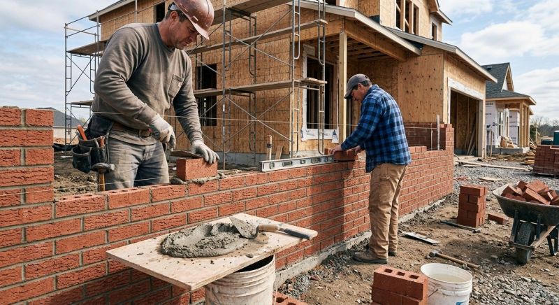 Brick Wall Construction in Guilford, CT
