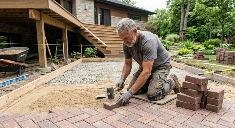 Deck Masonry Installation in Guilford, CT