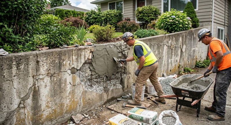 Retaining Wall Repair in Cromwell, CT