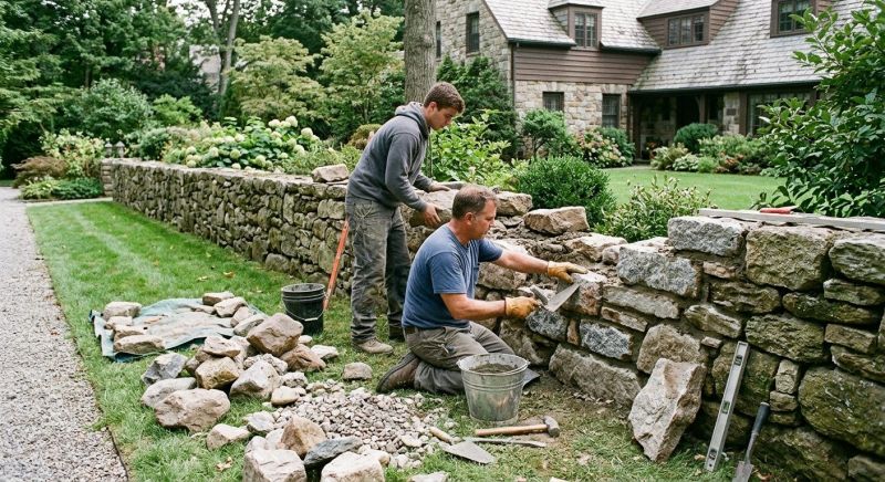 Retaining Wall Repair in East Hampton, CT