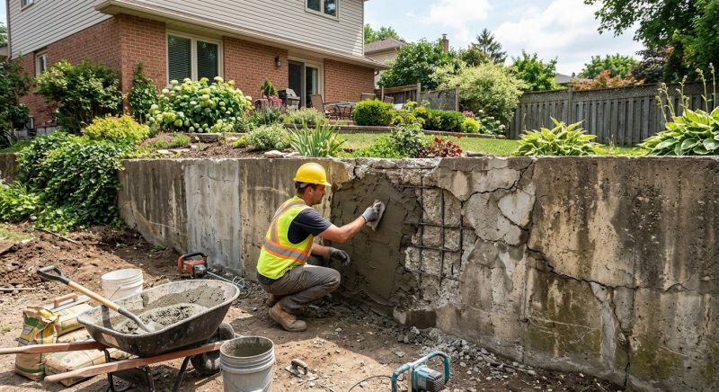 Retaining Wall Repair in Hamden, CT