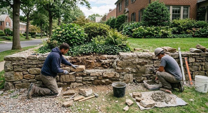 Retaining Wall Repair in Middletown, CT