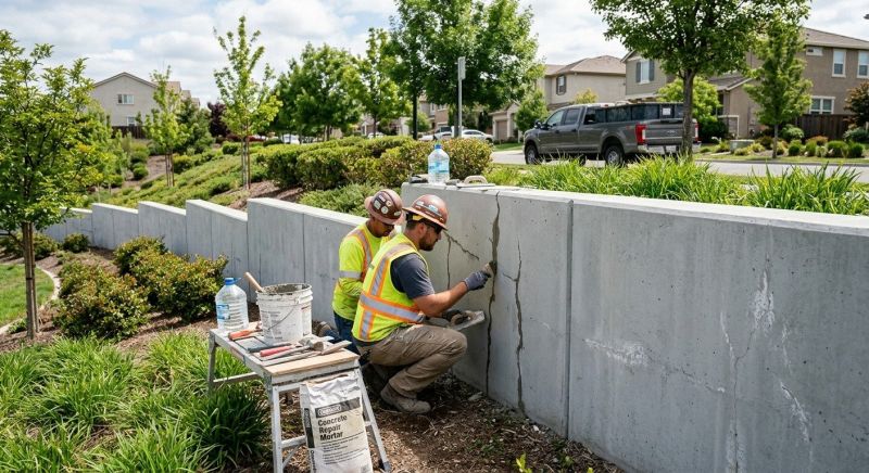 Retaining Wall Repair in Woodbridge, CT