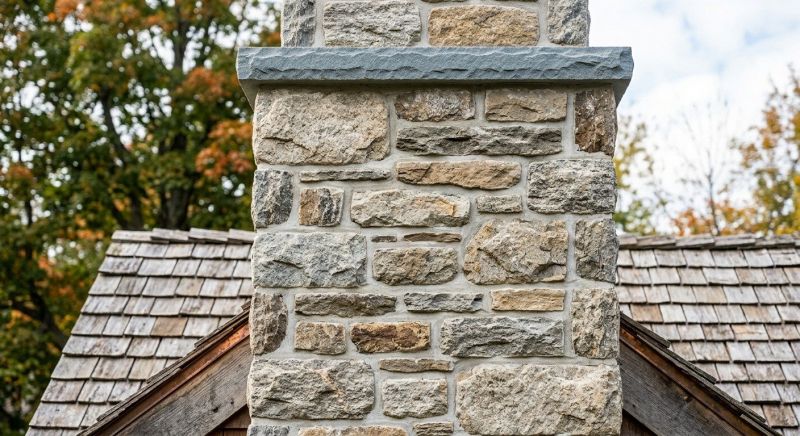 Stone Chimney Installation in Cromwell, CT