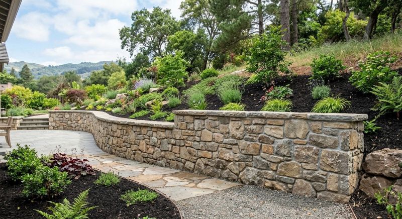 Stone Wall Hardscaping in Guilford, CT